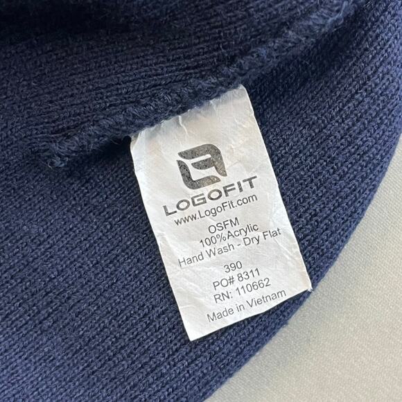 Saint Marys College Beanie Hat Cap Youth Navy Blue Knit SMC Gaels University y2k - Picture 4 of 5